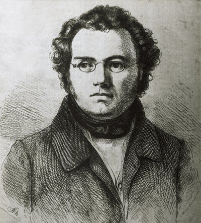 SCHUBERT, Franz (1797-1828). Oostenrijkse Romantische componist. Ets. door Artist Unknown