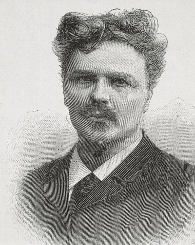 STRINDBERG, August (1849-1912). Portret van August Strindberg. Gravure. door Artist Unknown