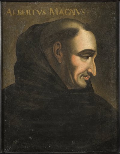 Saint Albert Le Grand (Albrecht von Bollstadt of Albert de Cologne) (1200-1280) - Albertus Magnus (olieverf op doek) door Artist Unknown