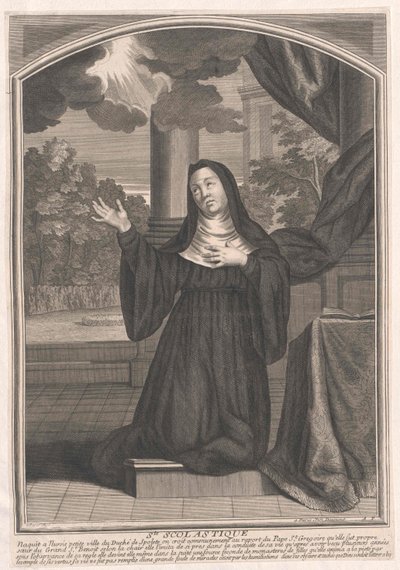Sint Scholastica door Artist Unknown
