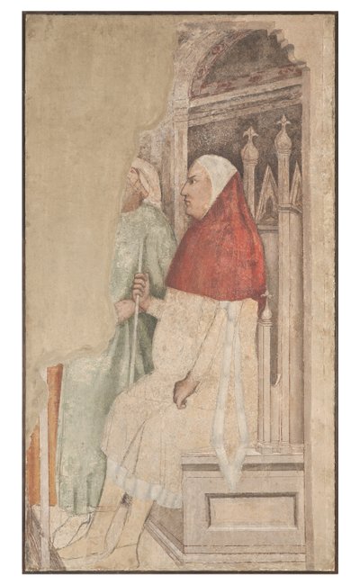 Scène uit een Oordeel (fresco) door Artist Unknown