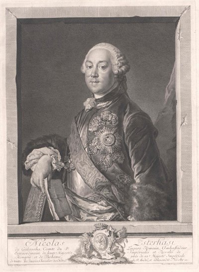 St. Nicolaas graaf Esterhazy van Galantha door Artist Unknown