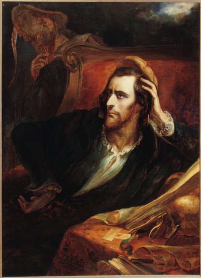 Faust in zijn studeerkamer door Ary Scheffer