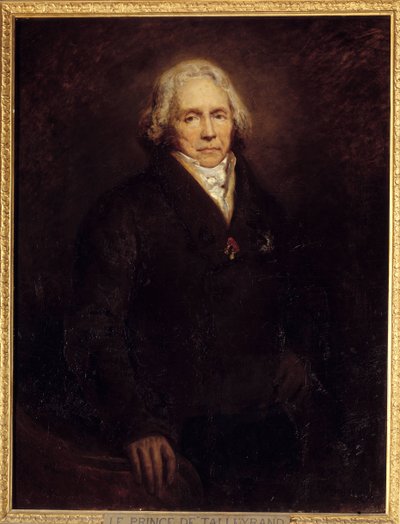 Portret van de Franse politicus Charles Maurice de Talleyrand Perigord door Ary Scheffer