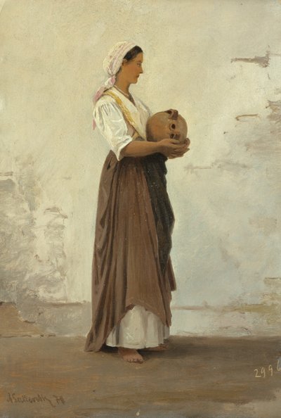 Meisje uit Capri, 1871 door Ascan Lutteroth