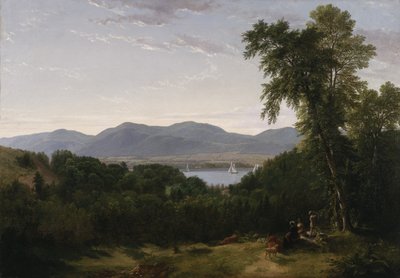 Beacon Hills aan de Hudson River, 1852 door Asher Brown Durand