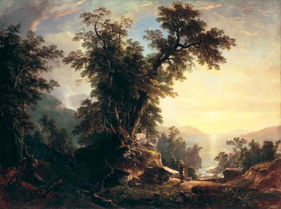De vespers van de indiaan door Asher Brown Durand