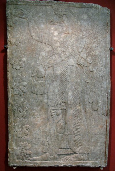 Reliëf uit het paleis van Ashurnasirpal II in Kalhu, Nimrud, 9e eeuw v.Chr. door Assyrian Art.