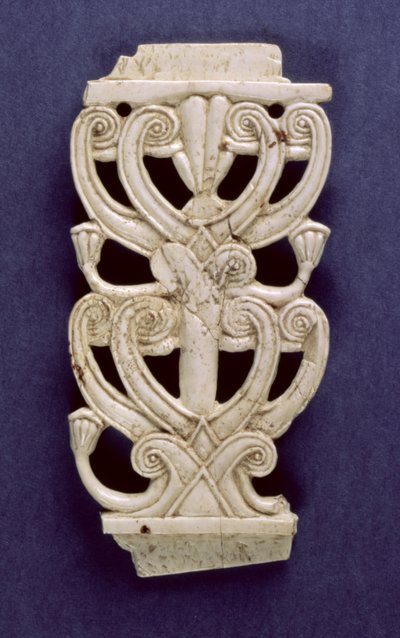 Palmetfragment uit Fort Shalmaneser, Nimrud, 8e eeuw v.Chr. door Assyrian School