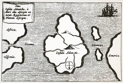 Kaart van Atlantis, uit 