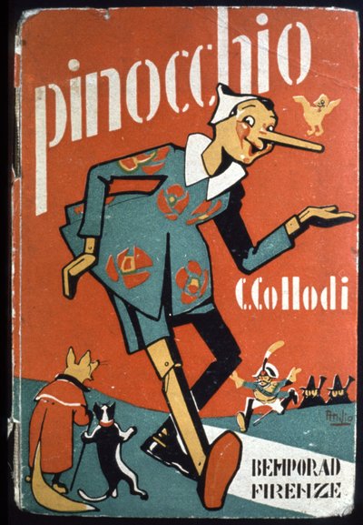 Pinokkio, c.1930 (illustratie) door Attilio Mussino