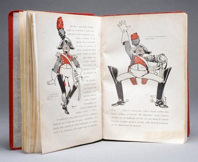 Politieagenten in volledig uniform uit De avonturen van Pinokkio van Carlo Collodi, Italië door Attilio Mussino