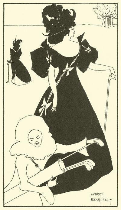 Ontwerp voor een Golfkaart door Aubrey (after) Beardsley