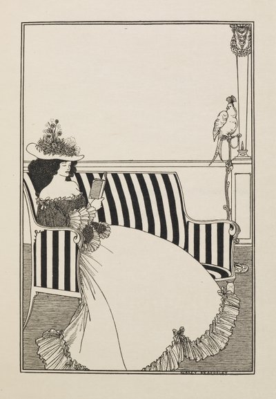 Een catalogusomslag uit een Tweede Boek van Vijftig Tekeningen door Aubrey Beardsley