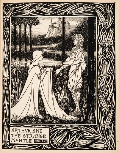 Arthur en de vreemde mantel door Aubrey Beardsley