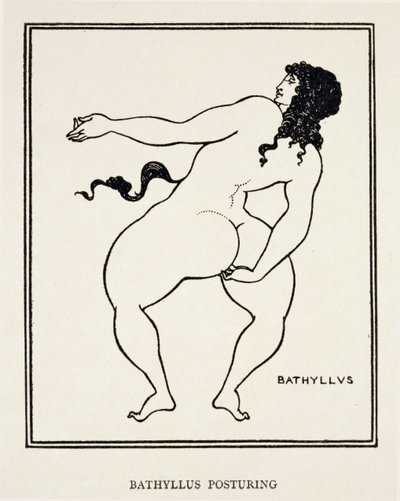 Bathyllus, Romeinse danser en pantomimusartiest door Aubrey Beardsley