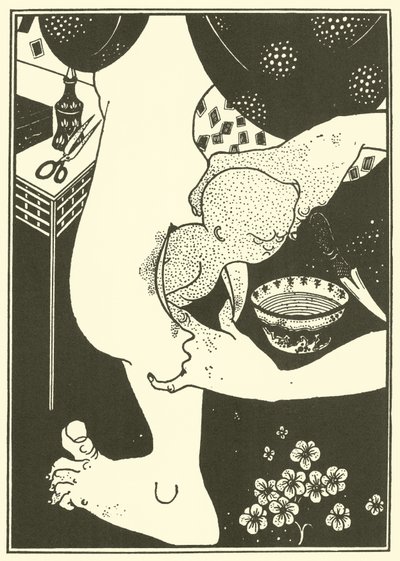 Geboorte van het kalf van het been door Aubrey Beardsley