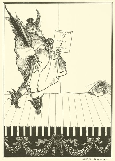 Ontwerp prospectus van de Savoy door Aubrey Beardsley