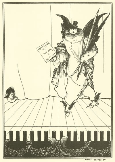 Ontwerp voor het prospectus van The Savoy door Aubrey Beardsley
