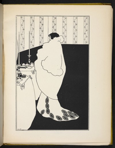 Illustratie van een vrouw door Aubrey Beardsley