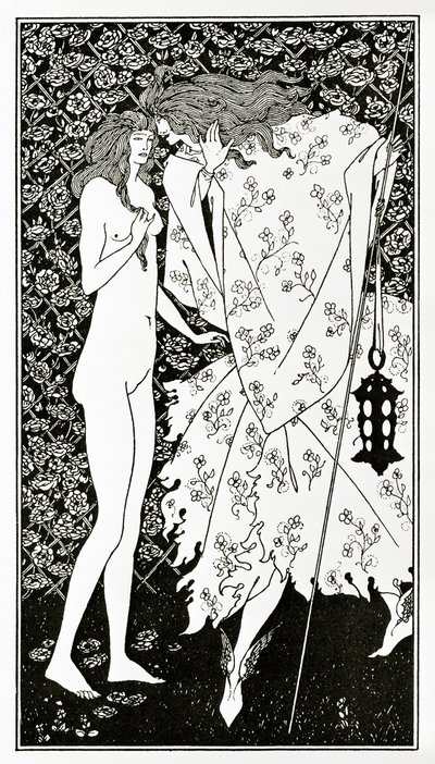 De Mysterieuse Tuin van de Roos, ca. 1894 door Aubrey Beardsley