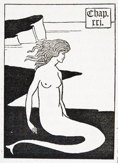 Zeemeermin. Hoofdstuk titel door Aubrey Beardsley