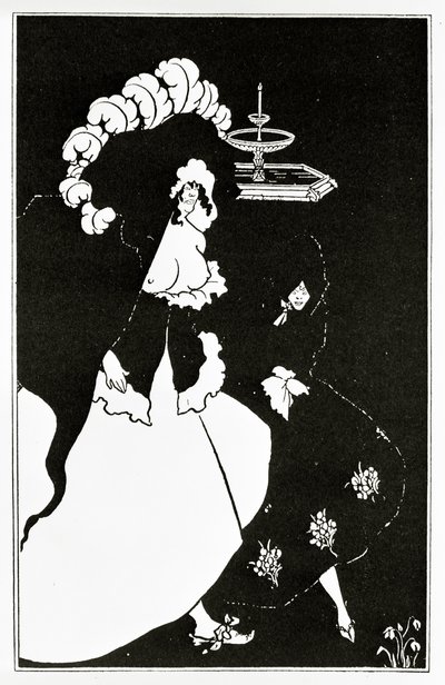 Messaline en metgezel terugkerend van een bordeel, c.1894 door Aubrey Beardsley
