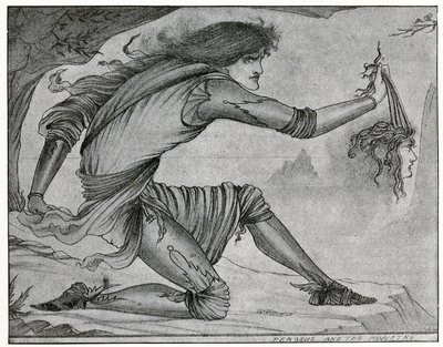 Perseus en de Gorgon door Aubrey Beardsley