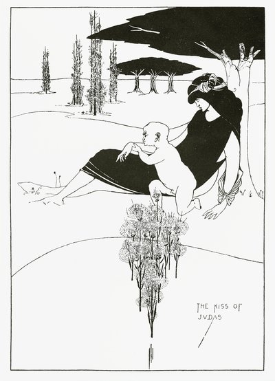 De Kus van Judas, 1893 door Aubrey Beardsley