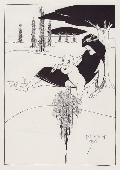 De Kus van Judas, 1893 door Aubrey Beardsley