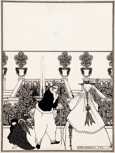 Het verdrijven van Cupido uit de tuin (voorbereidende tekening voor het omslagontwerp van 