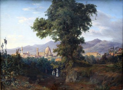 Duits: Uitzicht op Florence Uitzicht op Florence door August Ahlborn