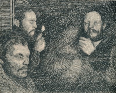 Een rook in de kombuis van de Fram, ca. 1893-1896, 1897 door August Eiebakke