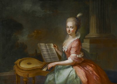 Prinses Maria Antonia van Liechtenstein (1756-1821) door August Friedrich Oelenhainz