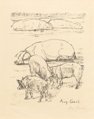 Varkens door August Gaul