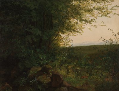 Aan de Rand van het Bos, ca. 1820 door August Heinrich