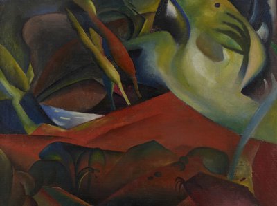 De storm, 1911 door August Macke