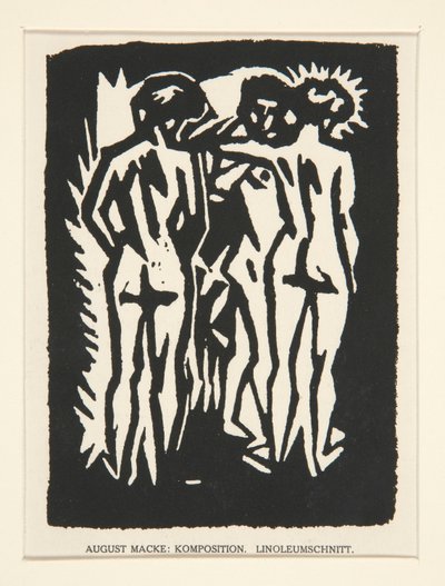 Drie Naakten door August Macke