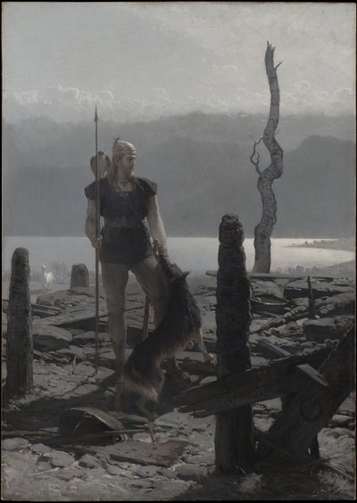 De terugkeer van Frithiof (uit de Saga van Frithiof) door August Malmström