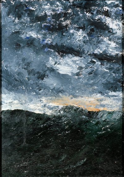Landschap, zeegezicht: Vågen VIII (Golf VIII) door August Strindberg