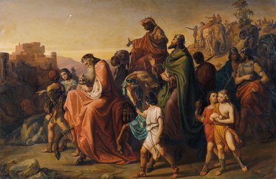 Optocht van de drie koningen door August Wörndle