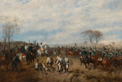 August von Maly Aartshertog Karl bij de Slag om Aldenhoven door August von Maly