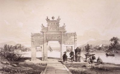 Triomfboog aan het Macao-Canton kanaal, plaat 19 uit 