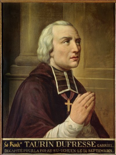 De missionaris Taurin Dufresse door Auguste Alexandre Baudran