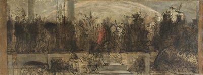 Het universele oordeel, schets door Auguste Barthelemy Glaize