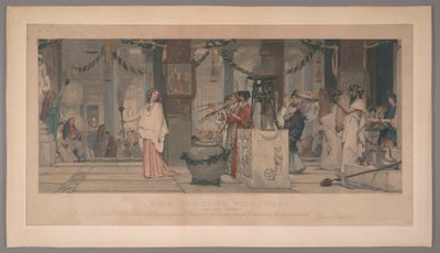 Het Wijnfeest: Oud Rome door Auguste Blanchard