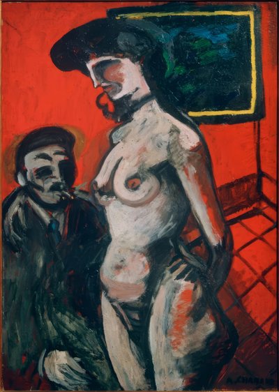 In de salon door Auguste Chabaud