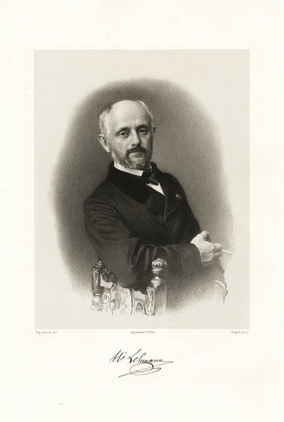 Henri Lehmann door Auguste Charles Lemoine