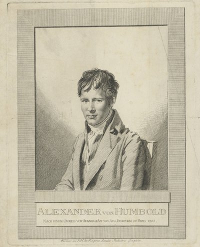 Portret van Alexander von Humboldt 1769-1859 door Auguste Gaspard Louis Desnoyers