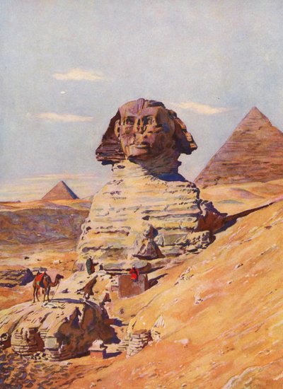De Sfinx, Egypte door Auguste Gerardin